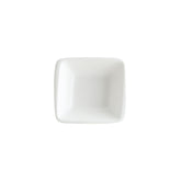 Bonna China Moove 3.5" x 3.5" x h:1.25" 1 oz. Square Warm White Porcelain Ramekin (Set of 4)